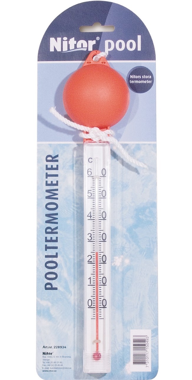 Pooltermometer, Boll, Nitor