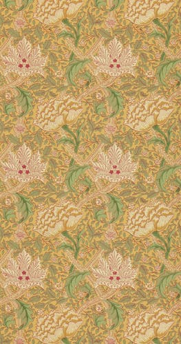 Morris & Co - Windrush Gold & Thyme Morris and Friends Wallpa