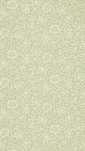 Morris & Co - Mallow Apple Green Melsetter Wallpapers