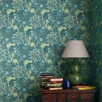 Morris Seaweed Ink/Woad The Craftsman Wallpapers