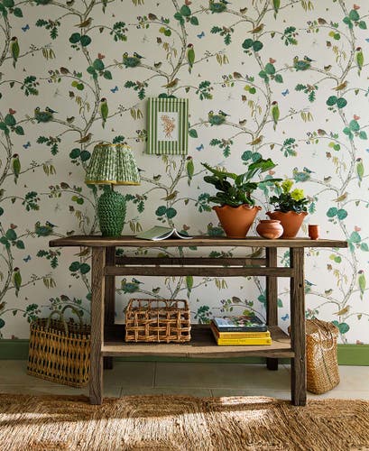 Sanderson - Woodland Chorus Botanical Arboretum Wallpapers