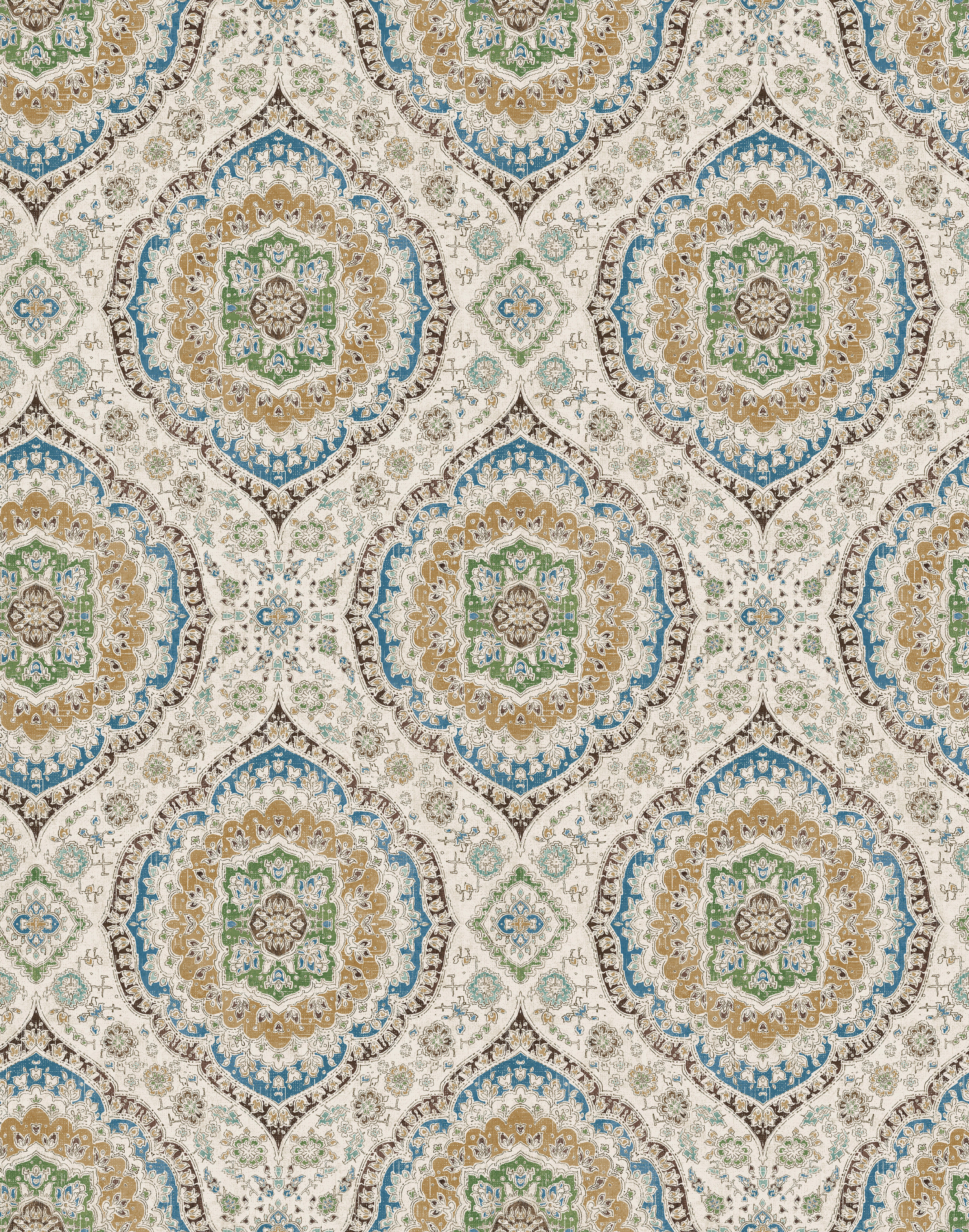 Nina Campbell - Karabali Blue Green