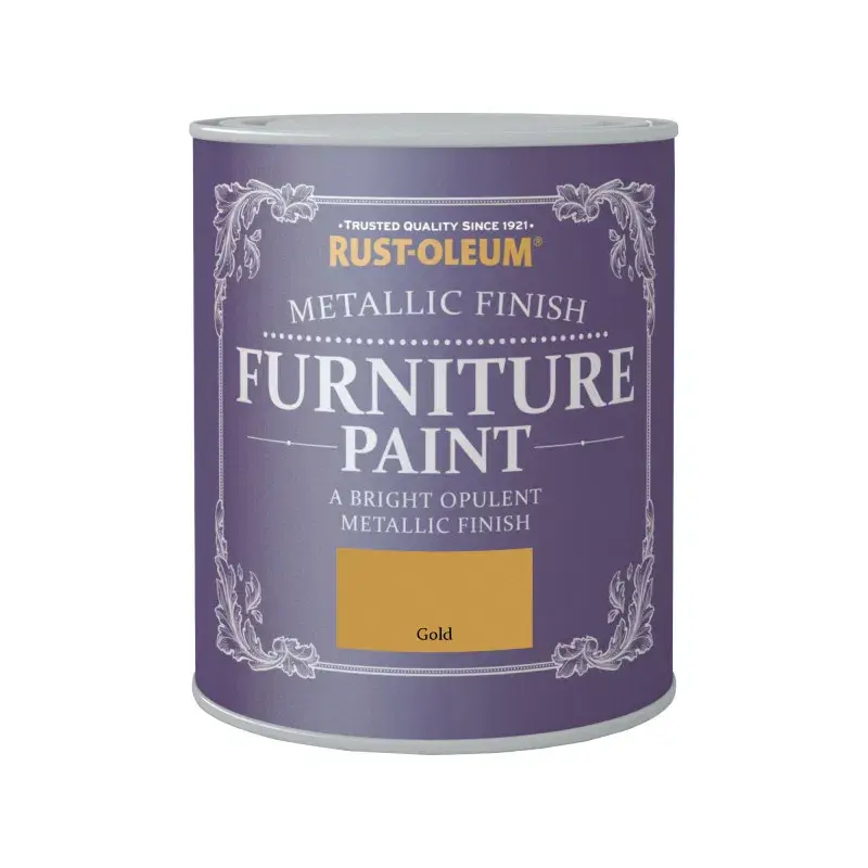 Metallic Finish Furniture Paint - Guld - 750ml