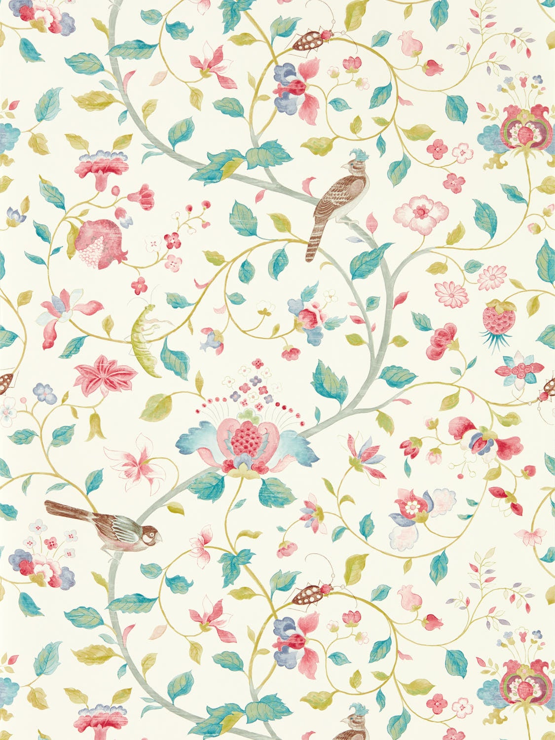 Sanderson - Aril`s Garden Blue Clay/P Arboretum Wallpapers