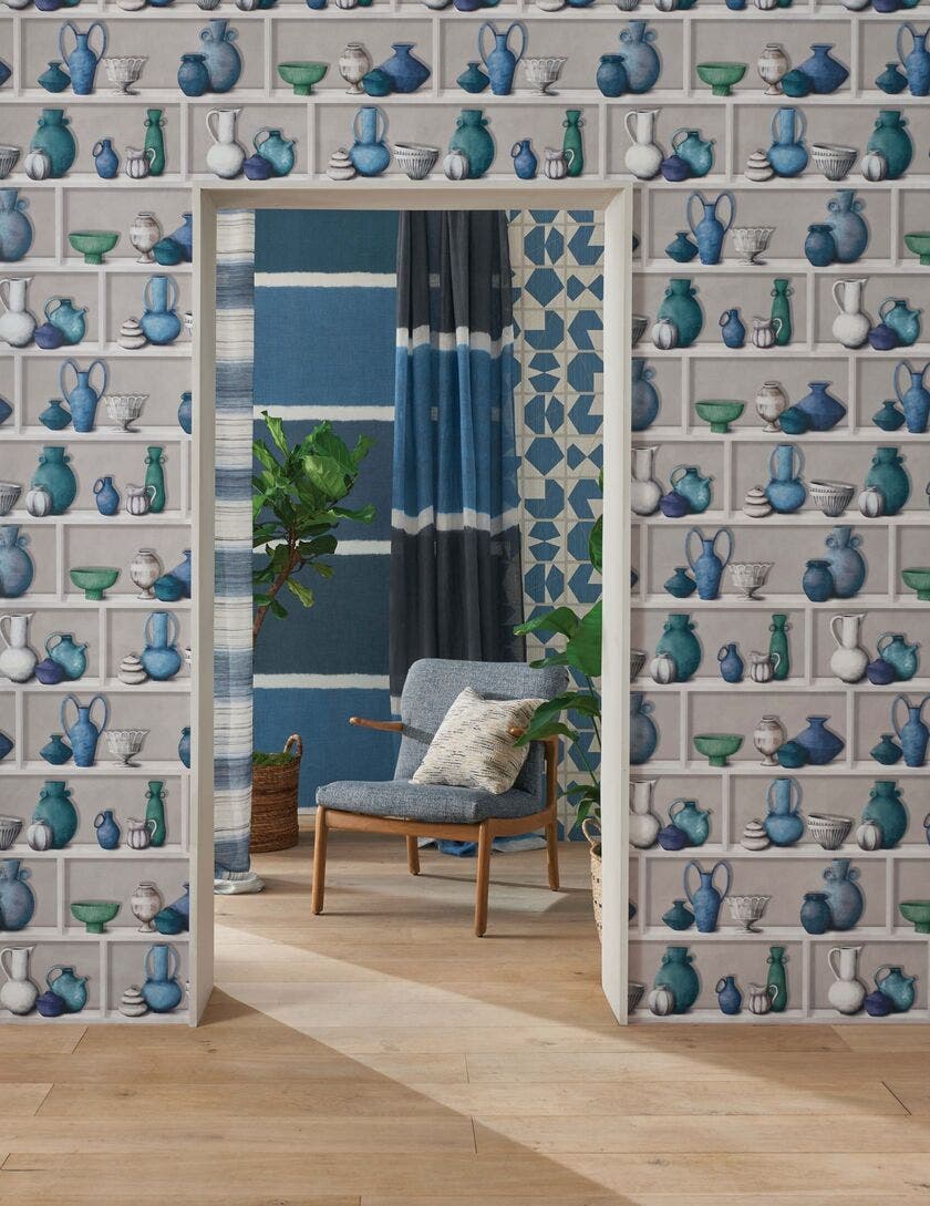 Raku Kanoko Raku Indigo/Ivory/