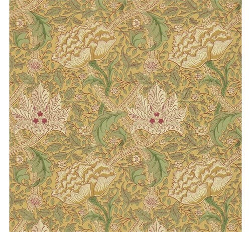Morris & Co - Windrush Gold/Thyme Morris and Friends Wallpa
