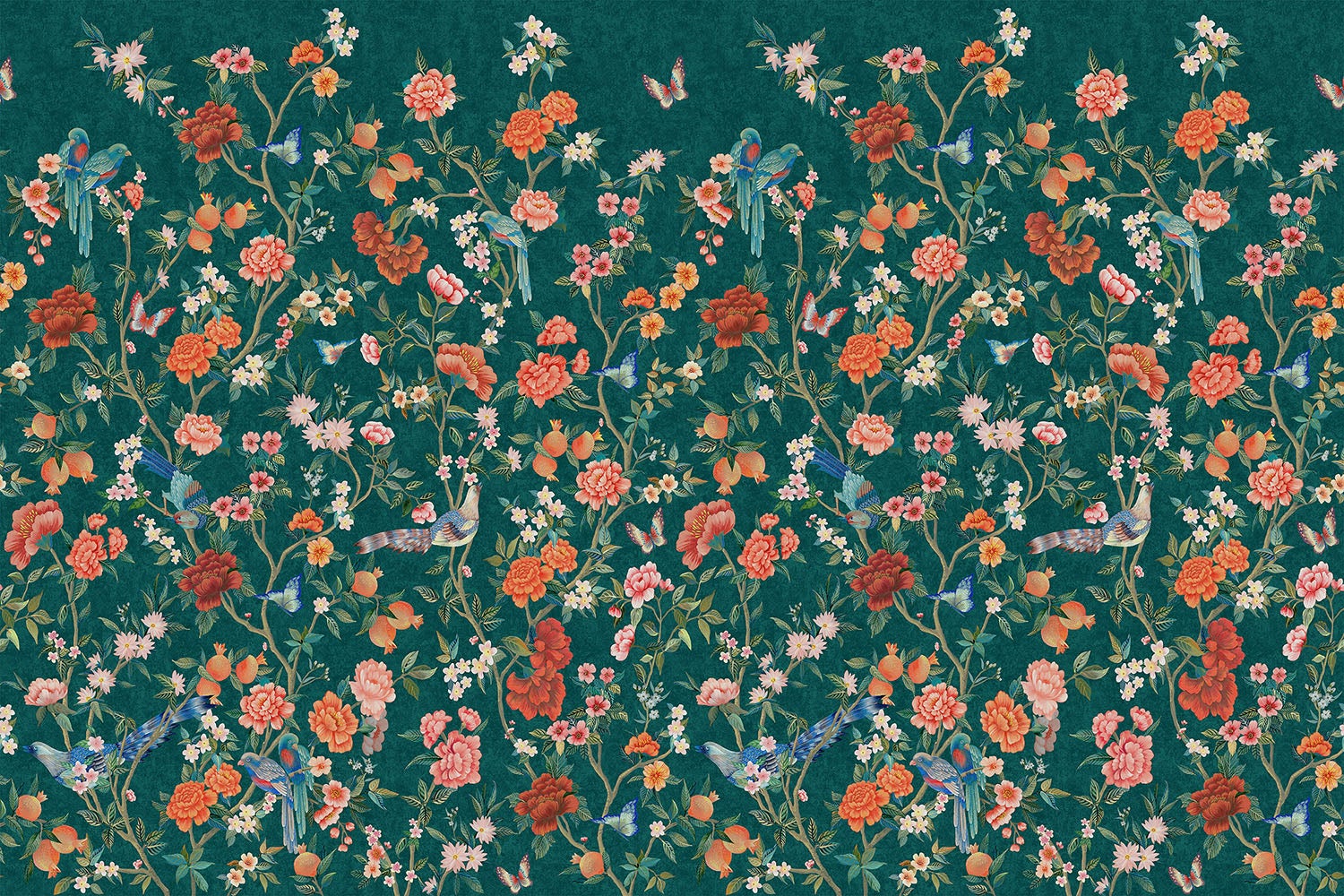 Intrade - Imperial Gardens teal