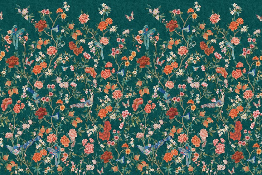 Intrade - Imperial Gardens teal