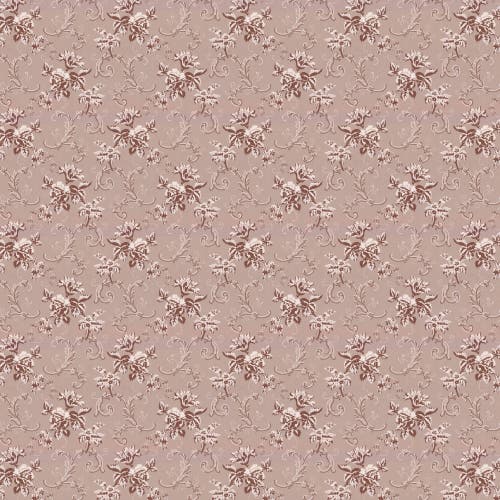 Lim & Handtryck - Hovdala blomma - Grå/Brun x112-23