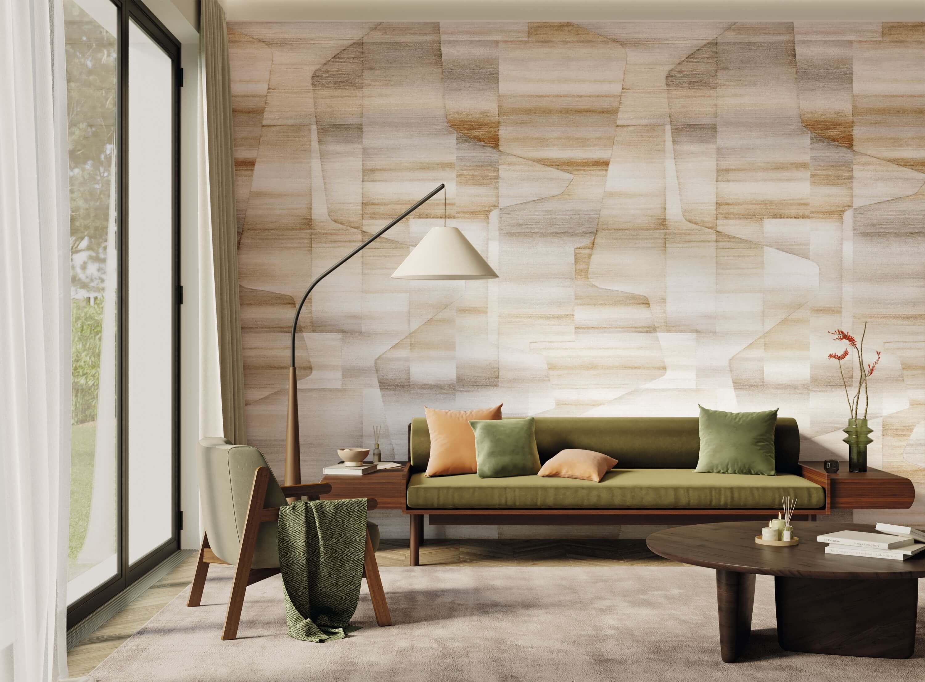 Casadeco - John_M Ocre / Cacao 212 X Carnaby Street