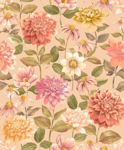 Casadeco - Dahlia Rose Nude Gardens