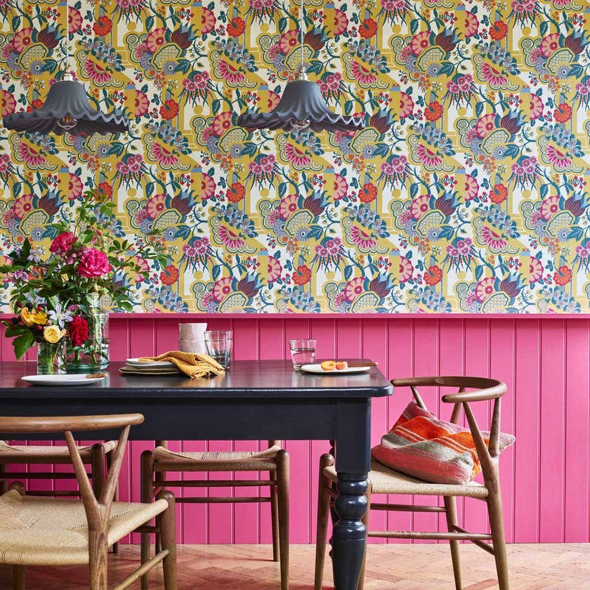 Carma - Pineapple Garden yellow V&A Decorative Papers 2