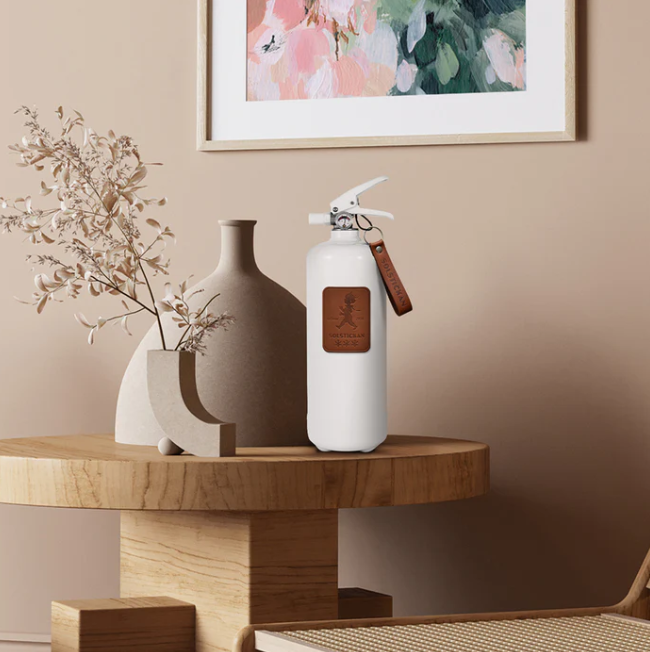 Brandsläckare 2 kg Mörkt läder