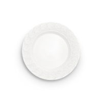 Lace Tallrik 25 cm Vit