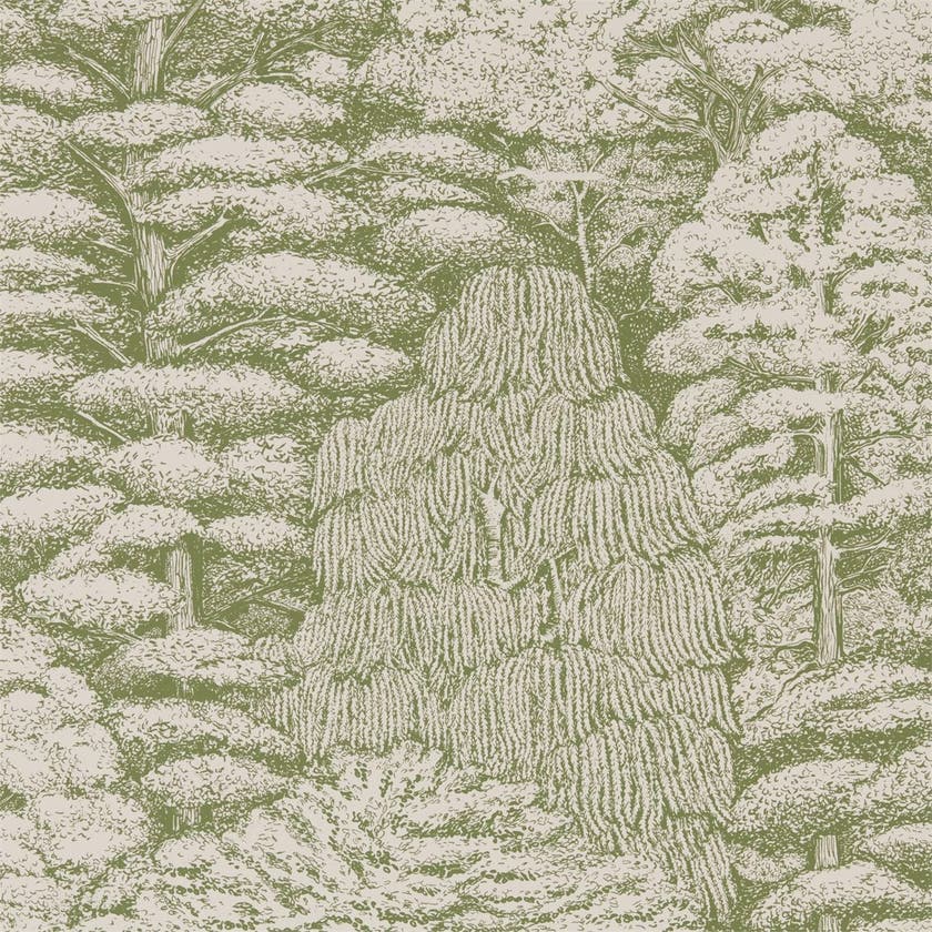 Sanderson - Woodland Toile Cream/Gree Woodland Walk Wallpapers