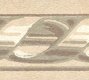 Lim & Handtryck - Versailes-band - Torv/lindblomsgrön B12-56