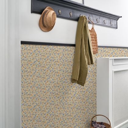 Casadeco - Cherry Naturel / Bleu Flower Market