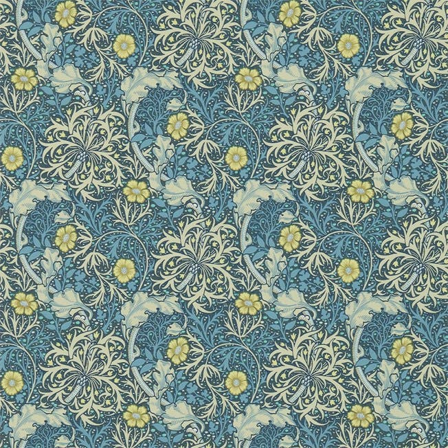 Morris & Co - Morris Seaweed Ink/Woad The Craftsman Wallpapers