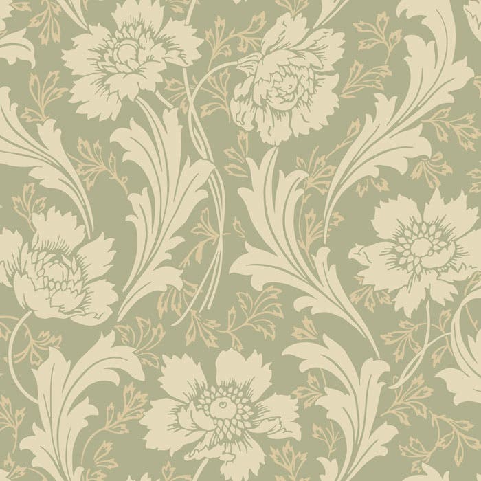 Duro - Villastaden Grön Gammalsvenska Papper