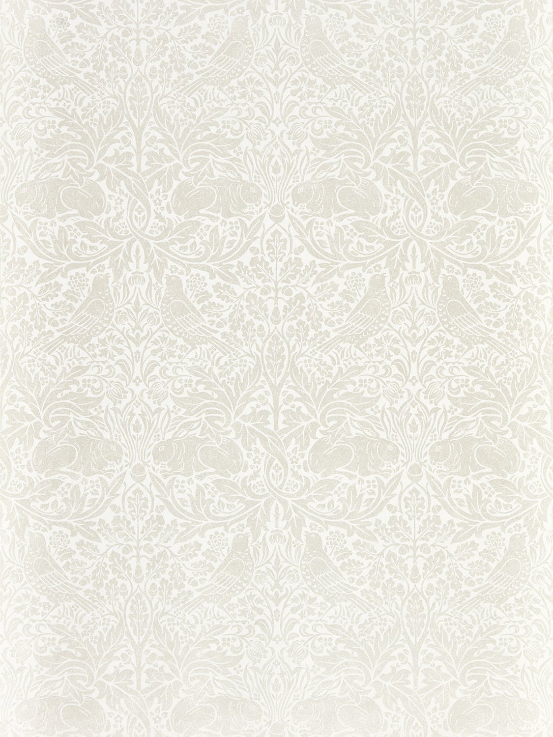 Morris & Co - Pure Brer Rabbit White Cl Pure Morris North Wallpap