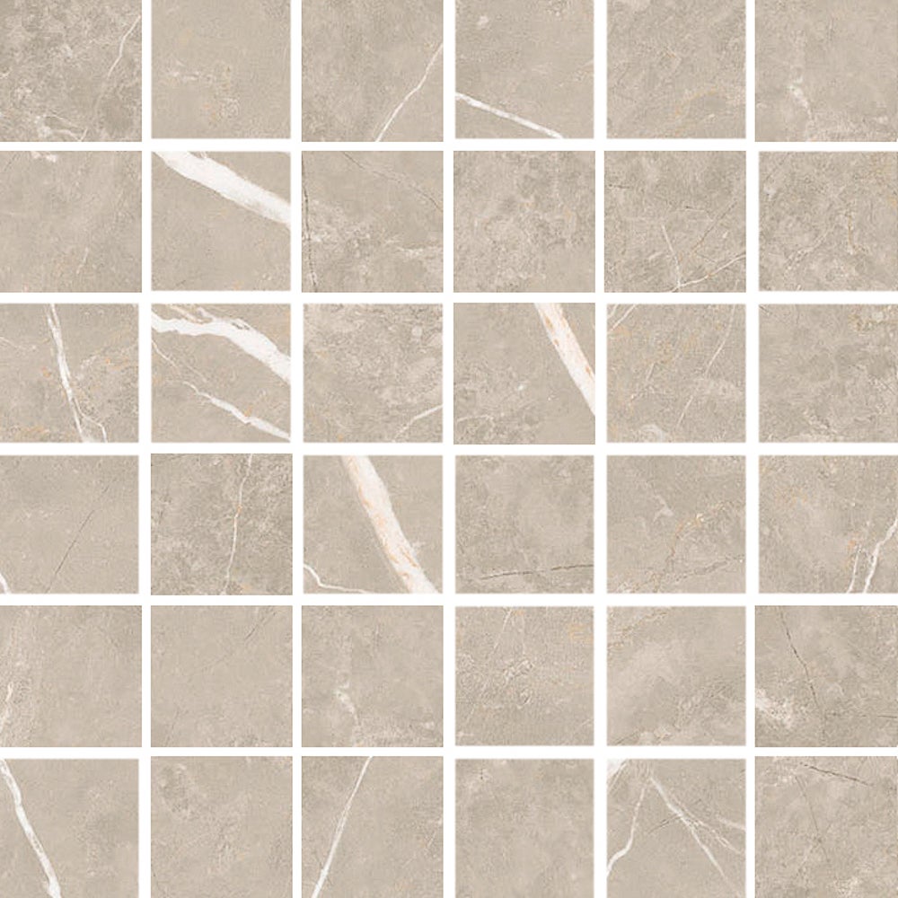 Glaciär Greige mosaik 5x5, ark 30x30