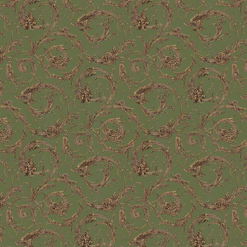 Draktapet - Grön x106-54