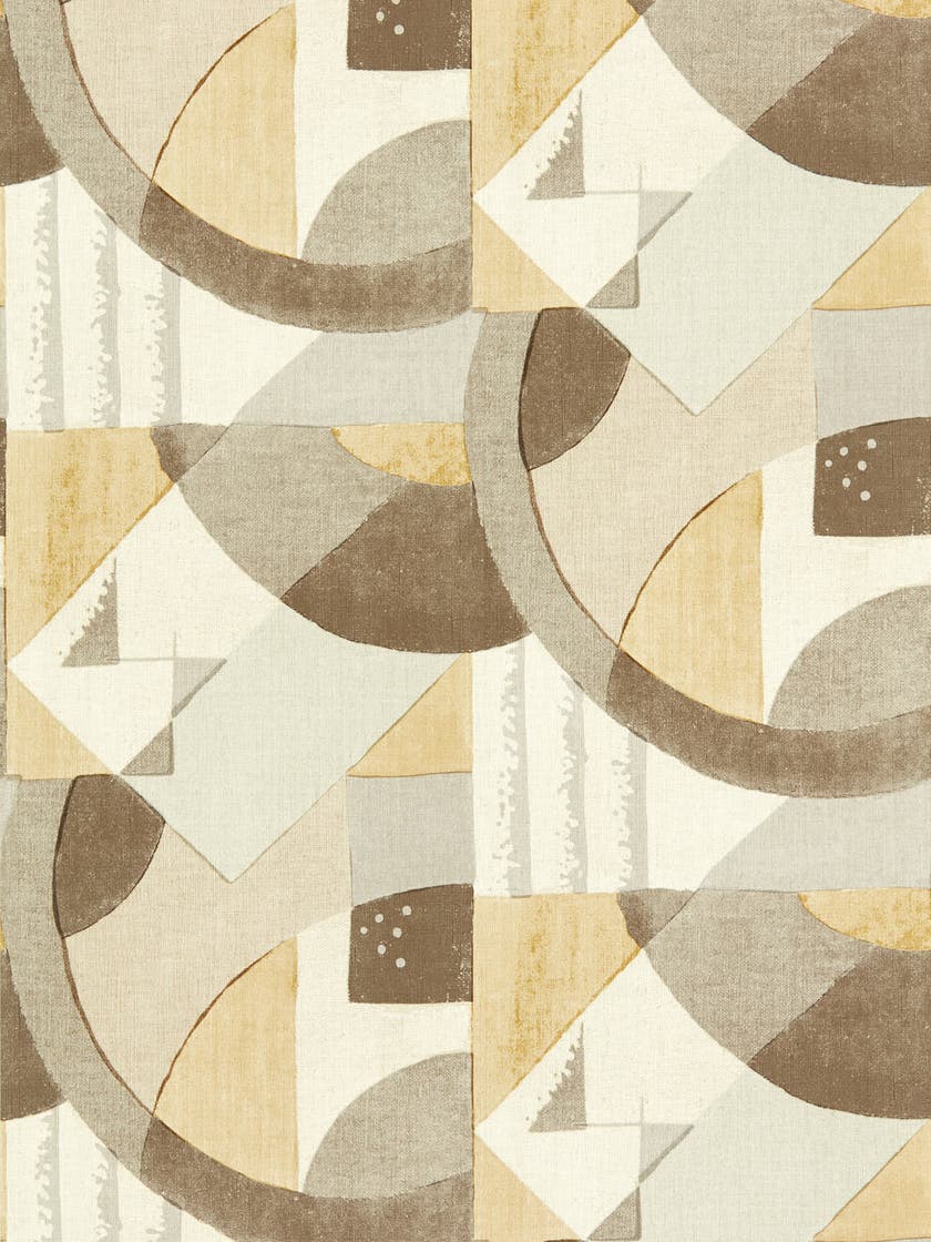 Zoffany - Abstract 1928 Taupe Rhombi Wallcoverings