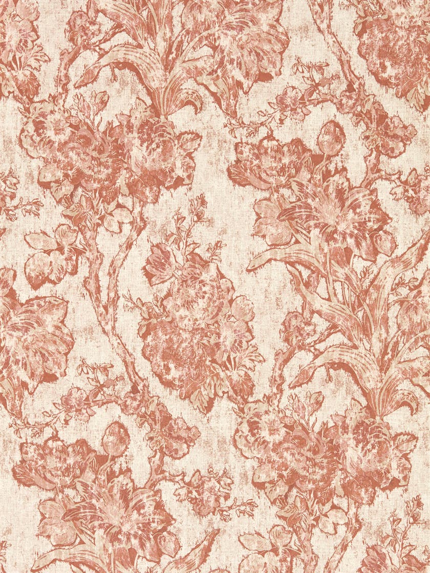 Sanderson - Fringed Tulip Toile Putty Sanderson x Giles Deacon