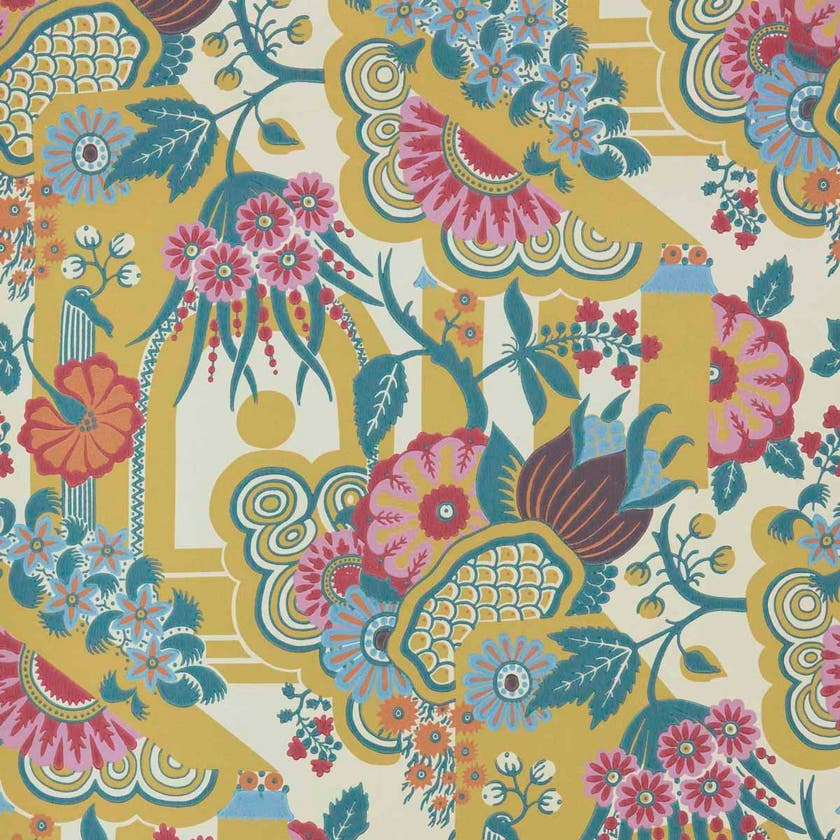 Carma - Pineapple Garden yellow V&A Decorative Papers 2