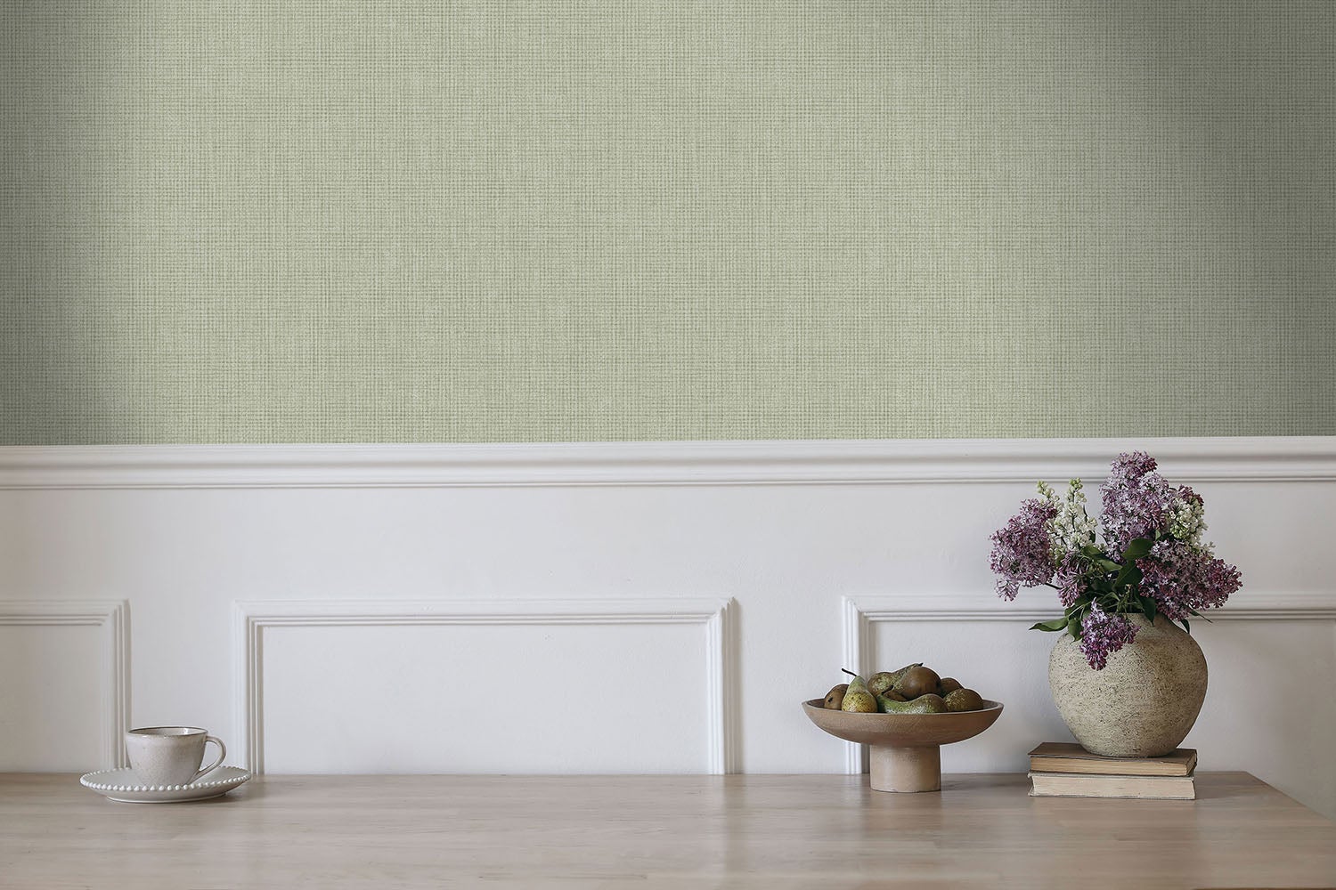 Intrade - Ormsby Texture Sage Tales of the Manor Tapet