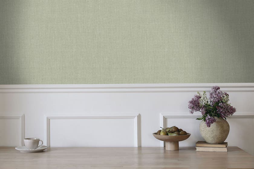 Intrade - Ormsby Texture Sage Tales of the Manor Tapet