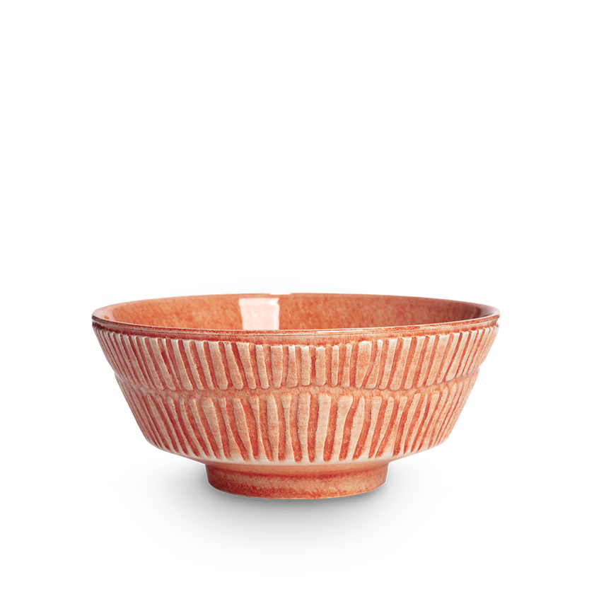 Stripes Skål 15 cm Orange