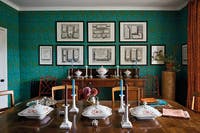 Willow Boughs Olive/Turqu Queen Square Wallpapers