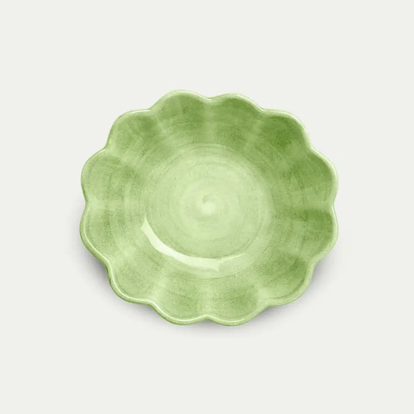 Oyster Skål 18x16 cm Grön