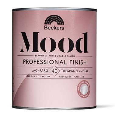 Mood Pro Finish Lackfärg 40 Halvblank 0,75 L Valfri kulör