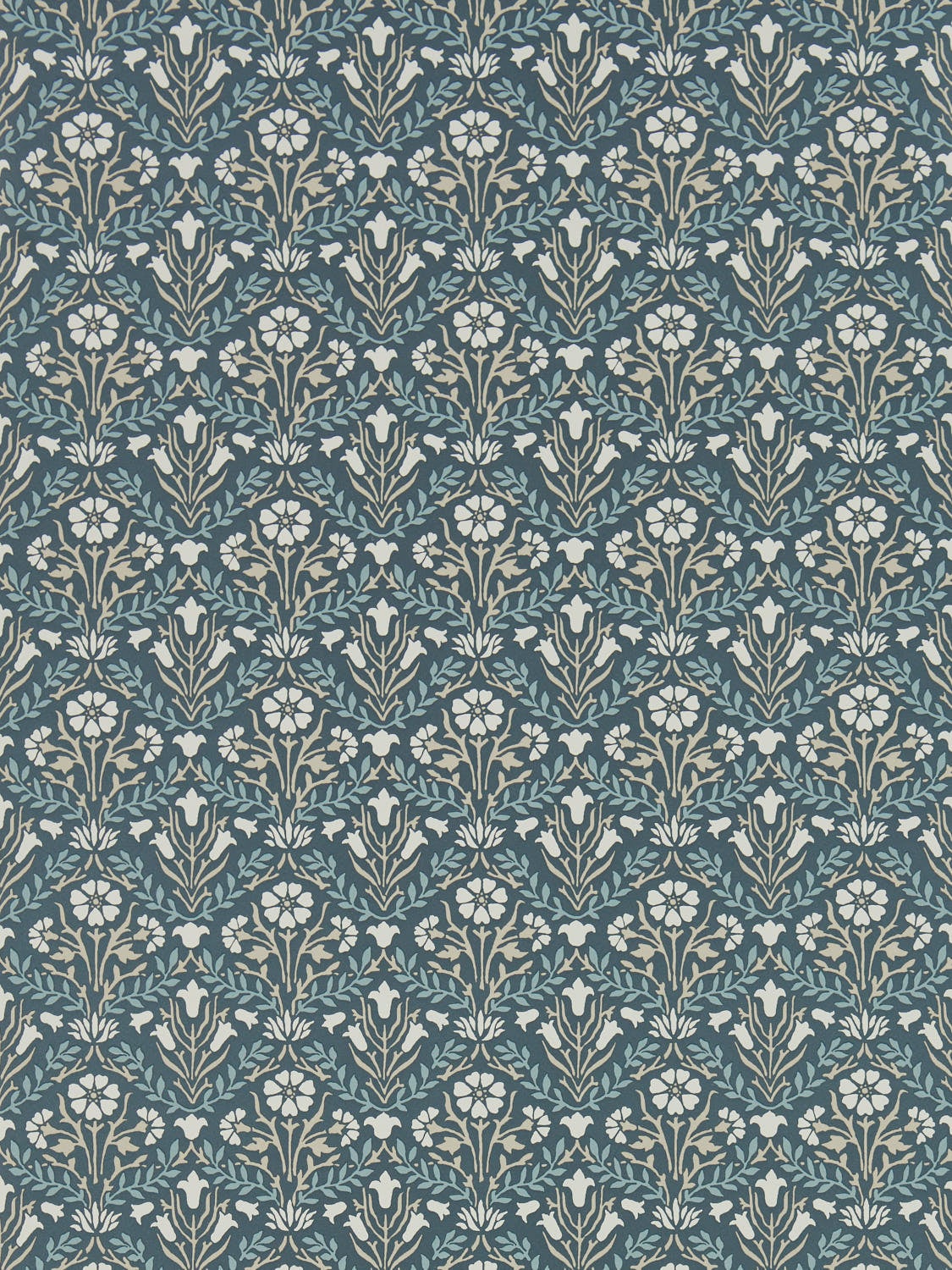 Morris & Co - Morris Bellflowers Indigo Morris 160th Anniversary