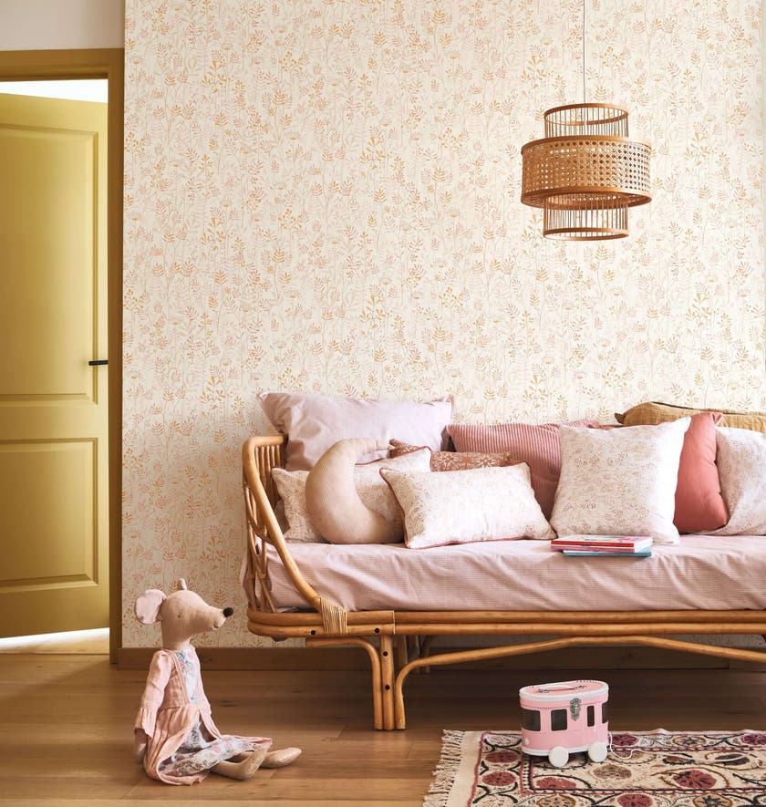 Casadeco - Wild Garden Rose Nude Once Upon A Time