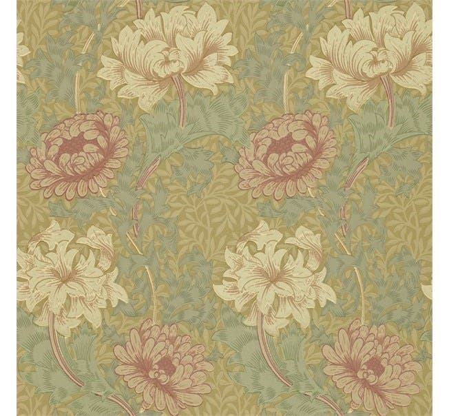Morris & Co - Chrysanthemum Pink/Yellow Morris 160th Anniversary