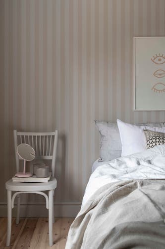 Duro - Blockrand, Gråbeige Enfärgad & Randig