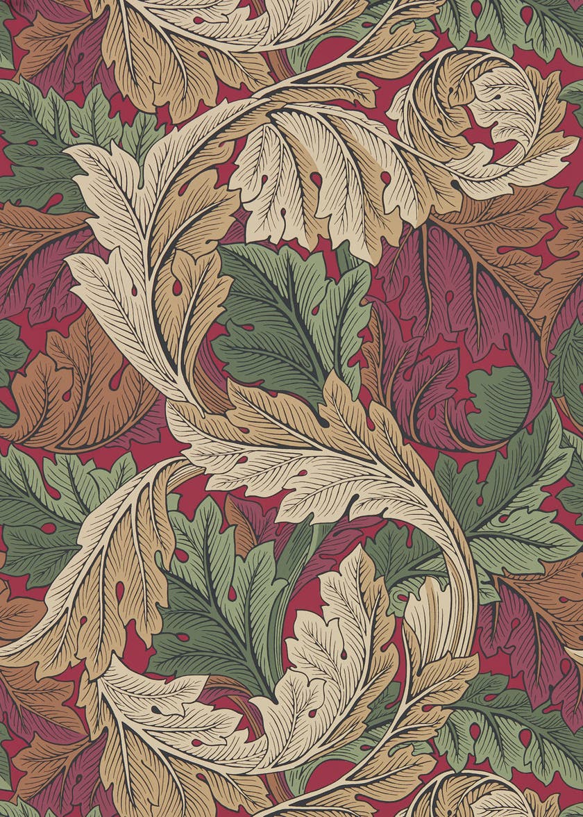 Morris & Co - Acanthus Madder/Thyme Archive IV The Collector