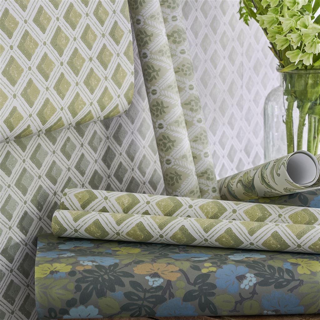 Designers Guild - Amsee Geometric Heritage Wallpaper