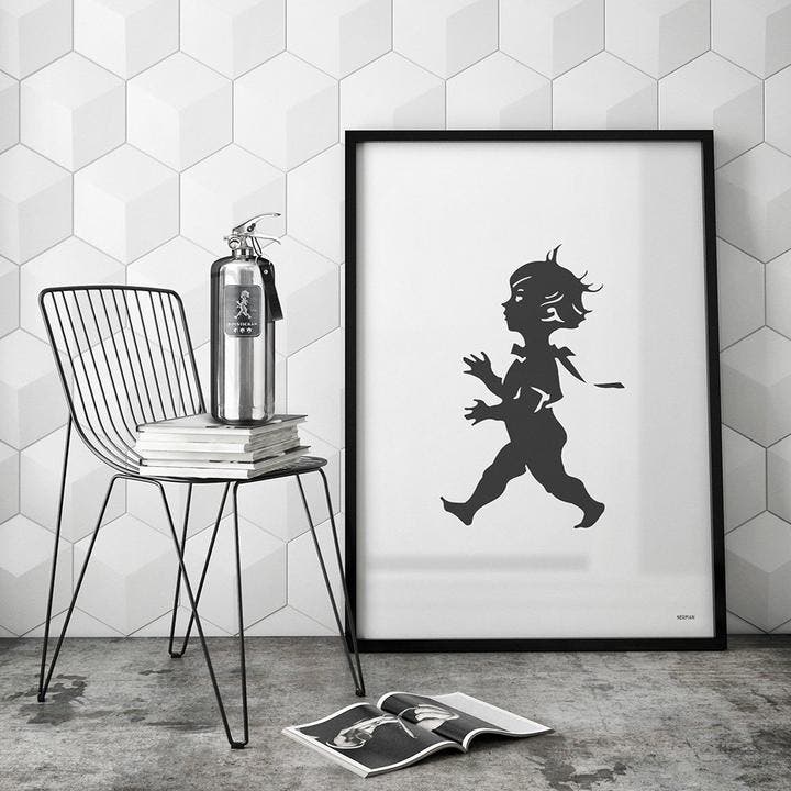 Brandsläckare 2 kg Design Steel Edition