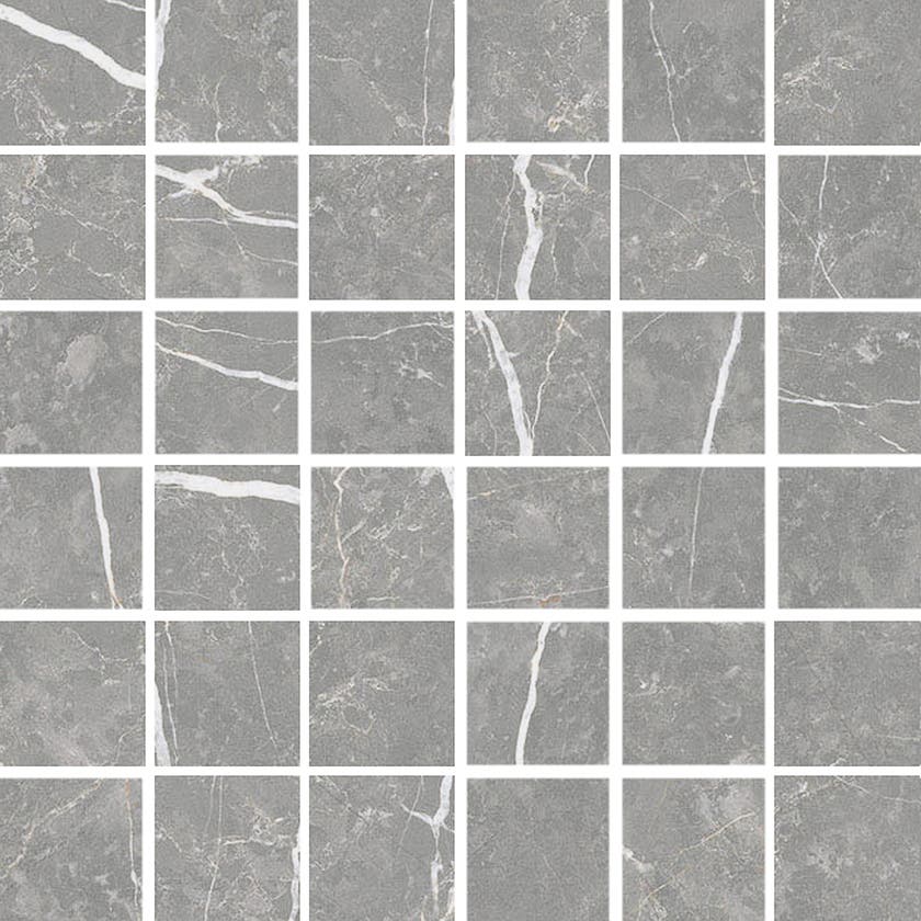 Glaciär Grafit mosaik 5x5, ark 30x30