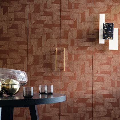 Casamance - Hector Terracotta/Doré Square Jasmin