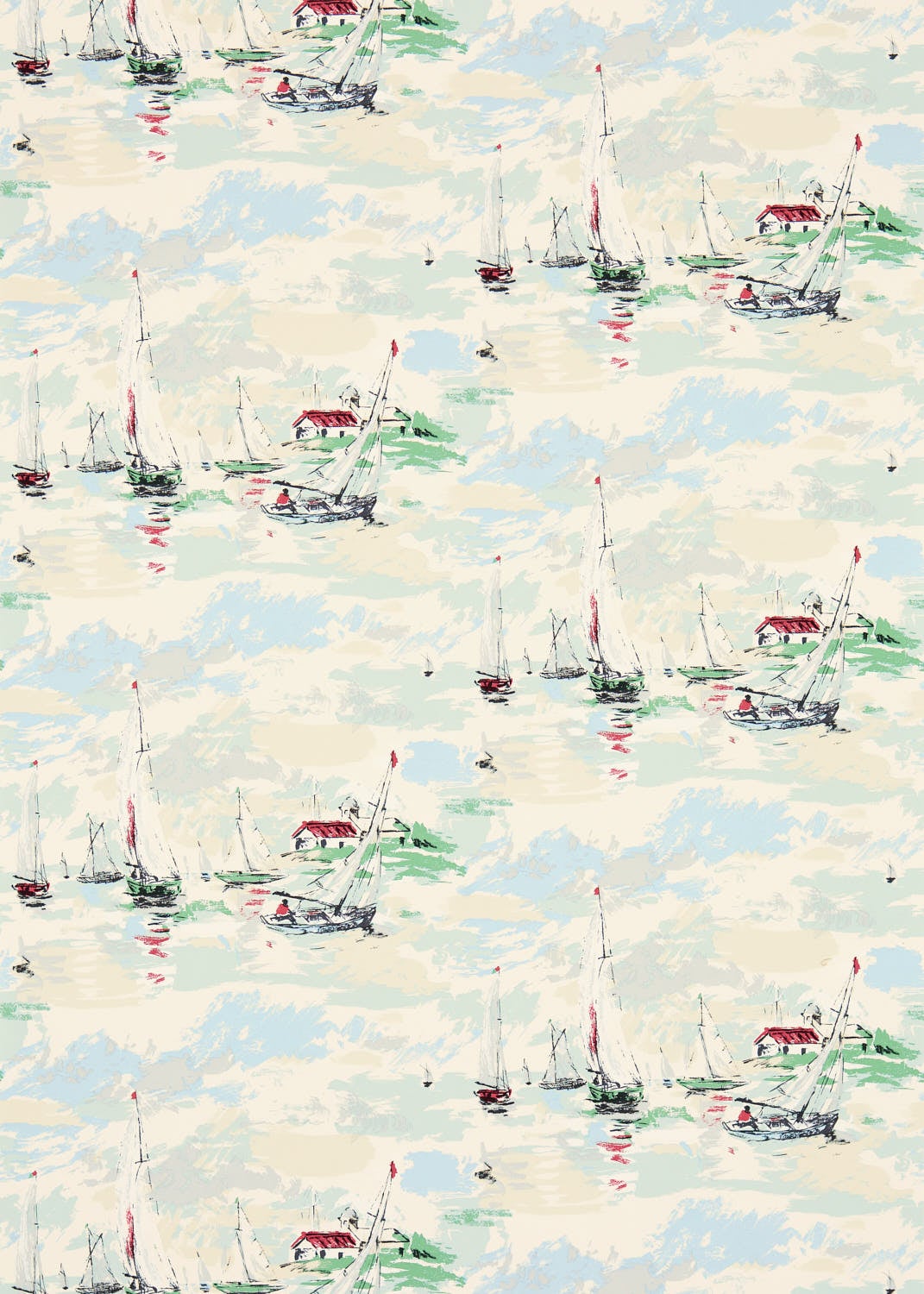 Sanderson - Sail Away Sea Green Sanderson One Sixty Wallp