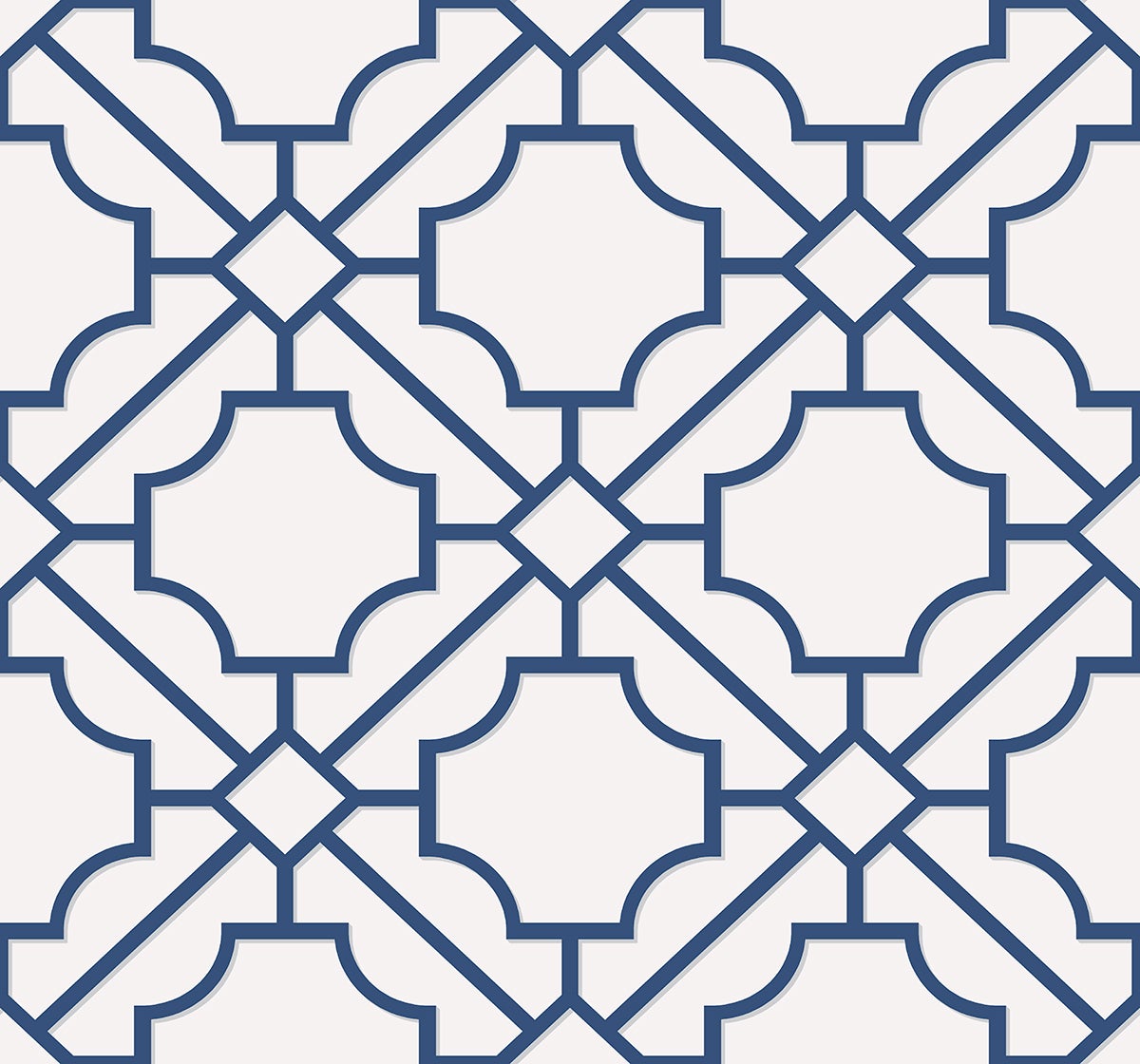 Carma - Navy, Grey & White