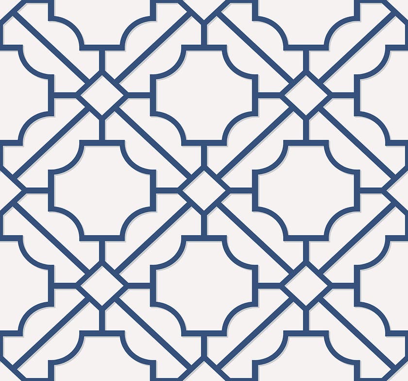 Carma - Navy, Grey & White