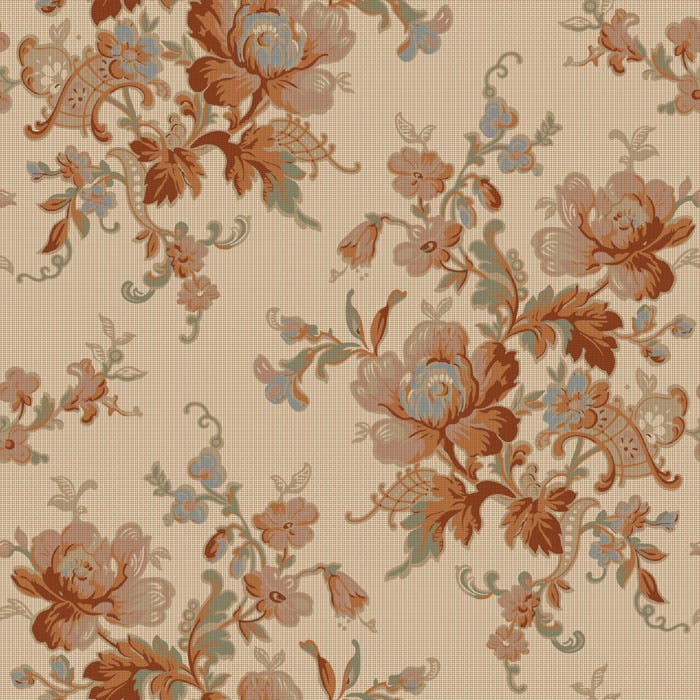 Duro - Ingeborg Röd/Multi Gammalsvenska Papper