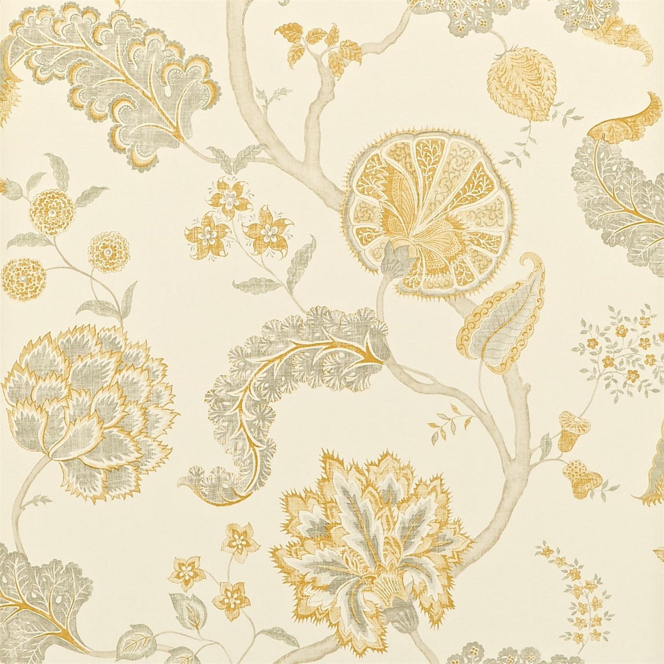 Sanderson - Palampore Silver/Gold Sanderson One Sixty Wallp