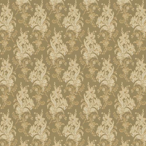 Lim & Handtryck - Liljor - Oliv/Guld x122-55